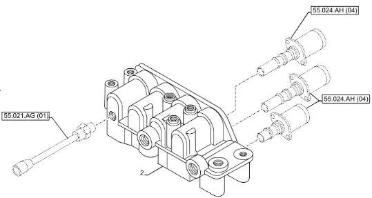 87705732 - корпус клапана