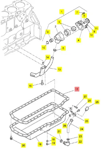 81876942 - Уплотнение поддона масл. ДВС Ford 675 TC, CS, CX